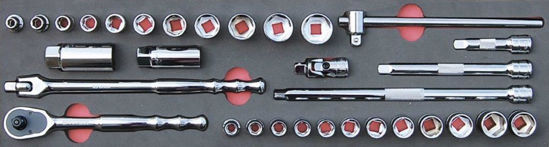 MOD.139SH45SC - 3/8" General Service Set Set; 30Pc - Metric and Imperial