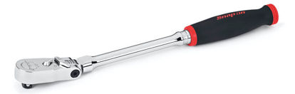 Snap-on - FHLX80B - 3/8" Drive Dual 80® Technology Soft Grip Long Handle Locking Flex-Head Ratchet