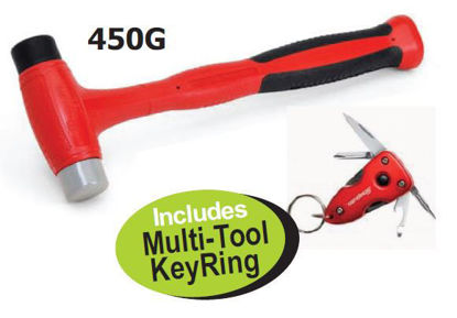 Snap-on XXMAR227 Dead-Blow Plastic Tipped Hammer Includes  Multi-Tool KeyRing