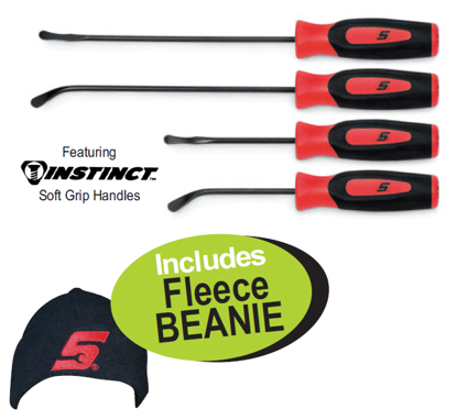 Snap-on XXJUL203 Seal Removal Set (4pc) Includes Fleece BEANIE