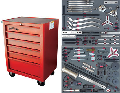 Snap-on Blue - CJ2000-B2006N-WF - Multi Purpose Interchangeable Puller Set with 6Drw Roll Cabinet