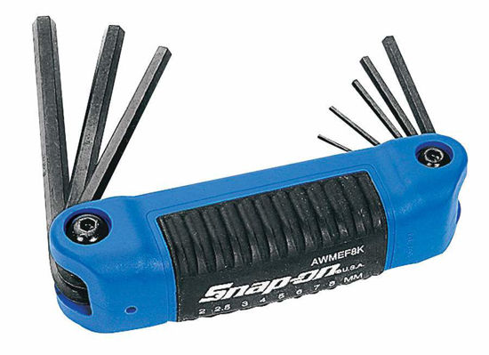 Snap-on - AWMEF8K - Folding Hex Key Set 2-8 mm; 8Pc - Metric