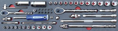 Blue Point - MOD.959SH45S- 1/4" and 3/8" Sockets and Accessories Set; 50Pc - Metric