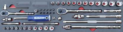 Blue Point - MOD.959SH45S-XSP - 1/4" and 3/8" Sockets and Accessories Set; 48Pc - Metric (excl Spark Plug Skts)