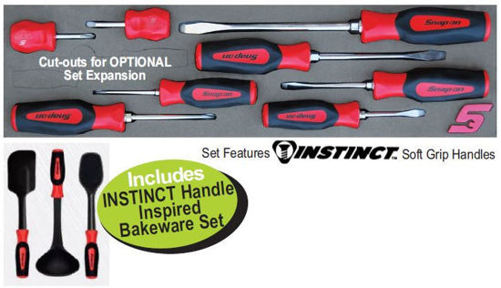 Snap-on XXOCT201 Screwdriver Set (8pc) In Foam Control Insert