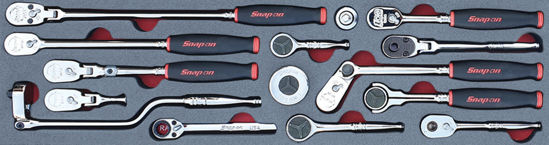 Snap-on - MOD.962SH45S-SG - 1/4" Soft Grip Ratchet Set; 15Pc