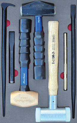 Snap-on Blue - MOD.369SH42D - Hammer, PryBar and Chisel Set; 7pc