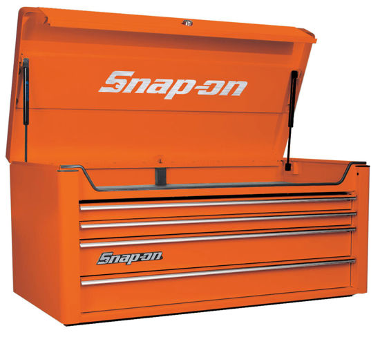 Snap-on - KRA2104KZUOS-WO - 4 Drawer Wide Top Chest Electric Orange with PVC Trims