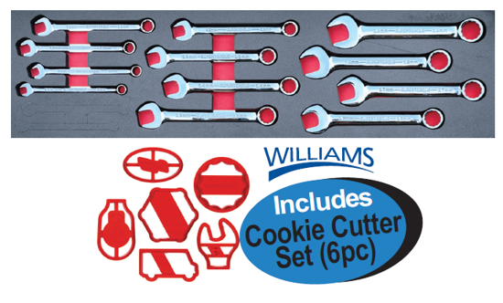 XXDEC219 Snap-on Blue Short Combination Spanner Set with Cookie Cutter Set – Durable and Stylish