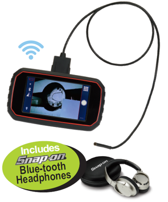 XXFEB161 High Definition Videoscope with Snap-on Bluetooth Headphones