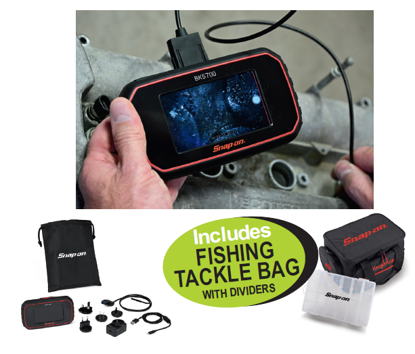 XXFEB164 Videoscope with 5.5mm Imager and Fishing Tackle Bag