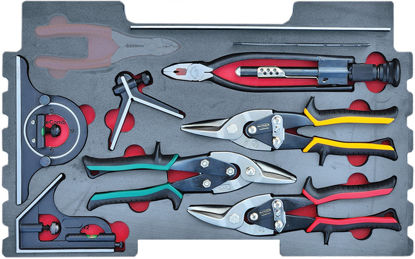 Blue Point - MOD.390SR43FAM - Pliers, Aviation Snips, Measuring Set; 6Pc (for KMC box) - Aviation