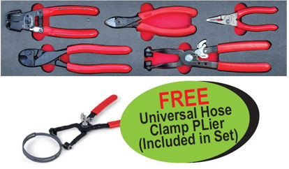 Buy Assorted Plier Set in Foam Control Insert + Free Universal Hose Clamp Plier with code XXAPR105