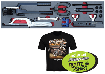 XXMAY205 Snap-on Blue Flaring & Bending Set with Route 66 T-Shirt - Now on Promotion
