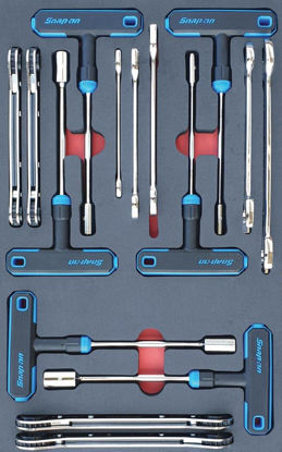 Snap-on - MOD.312SH42D - T/L Handle Nut Drivers, Open End & Ratcheting Spanners Set; 15Pc - Metric