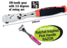 XXOCT215 3/8" Cynergy™ 100 Tooth Flex Head Soft Grip Ratchet includes Ratchet Inspired Pink Handle RAZOR