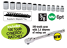 XXOCT230 3/8" Shallow Socket Set in Magnetic Tray Metric, 6pt Sockets 8-19mm includes 100 Tooth CYNERGY™ Ratchet