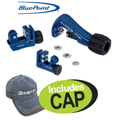Get the Snap-on Blue Constant Tension Cutting Set 3pc (XXNOV210) with a free cap. Features constant tension, spring-loaded cutting wheel, and includes replacement wheels. Promo price R3,450 excl. Vat.